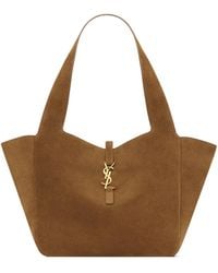 Saint Laurent - Le 5 A 7 Small Bea En Suede - Lyst