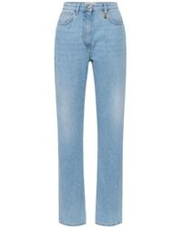 Elisabetta Franchi - Logo Plaque Boyfriend Jeans - Lyst