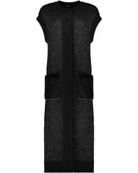 Herno - Long Cardigan Without Sleeves - Lyst