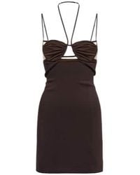 Nensi Dojaka - Cutout Halterneck Minidress - Lyst