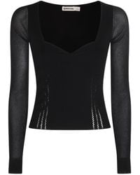 Jonathan Simkhai - Sweetheart-Neck Fine-Knit Top - Lyst
