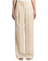 Peserico - Aurea Pleated Palazzo Pants - Lyst