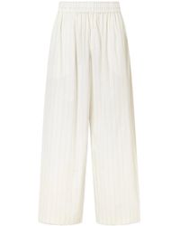 St. Agni - Striped Wide-Leg Casual Pants - Lyst