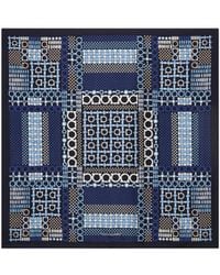 Ferragamo - Ferragamo Graphic Printed Satin Scarf - Lyst