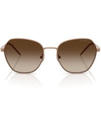 Emporio Armani - Geometric Frame Sunglasses - Lyst