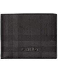 Burberry - City Check Slim Bifold Wallet - Lyst