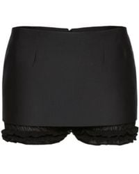 Magda Butrym - Layered Mini Skirt Shorts - Lyst