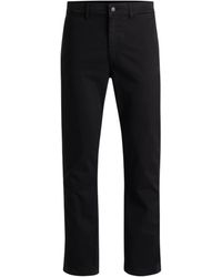 BOSS - Button-Fly Trousers - Lyst