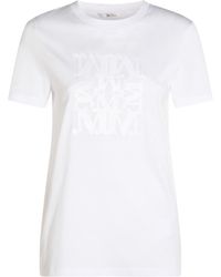Max Mara - Tonal Logo Crewneck T-Shirt - Lyst