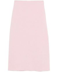 KHAITE - Patri Midi Skirt - Lyst