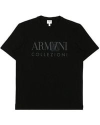 Armani Collezioni - Logo Printed T-Shirt - Lyst
