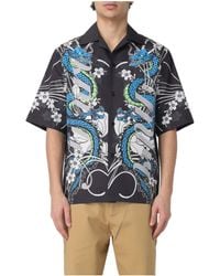 Amiri - Dragon Printed Short-Sleeved Bowling Shirt - Lyst