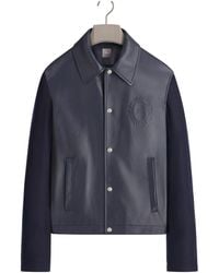 Dior - Long-Sleeve Leather Jacket - Lyst