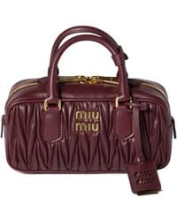 Miu Miu - Arcadie Matelassé Nappa Leather Bag - Lyst