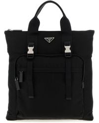 Prada - Logo Tote Bag - Lyst