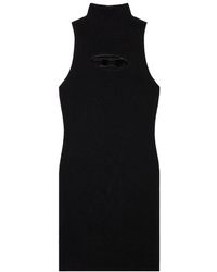 DIESEL - M-Onerva Cut-Out Logo Mini Dress - Lyst