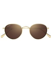 Cartier - Round Sunglasses - Lyst