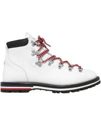 Moncler - Blanche Shearling-Lined Leather Ankle Boots - Lyst