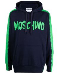Moschino - Logo-Print Pullover Hoodie - Lyst