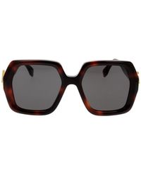 Fendi - Eyewear Geometric Frame Sunglasses - Lyst