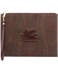 Etro - Paisley-Print Canvas Clutch Bag - Lyst