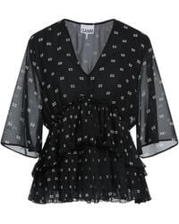 Ganni - Top Recycled Polyester - Lyst