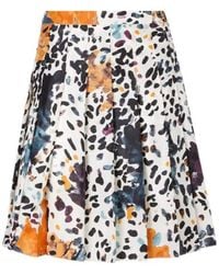 Fendi - Falena Printed Midi Skirt - Lyst
