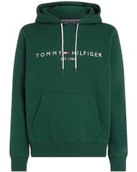 Tommy Hilfiger - Drawstring Logo Embroidered Hoodie - Lyst