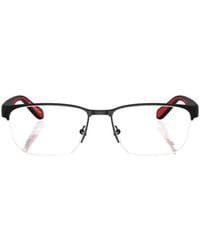 Emporio Armani - Rectangular Frame Glasses - Lyst