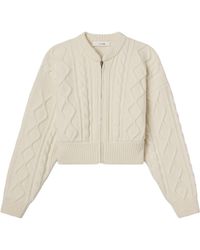 FRAME - Long-Sleeved Knitted Cardigan - Lyst