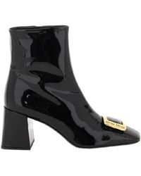 Miu Miu - Logo Short Boots - Lyst