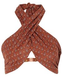 Johanna Ortiz - Printed Recycled Bikini Top - Lyst