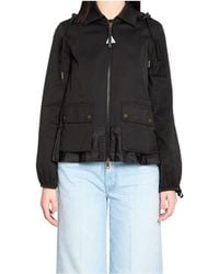 Moncler - Adenium Logo Patch Hooded Coat - Lyst