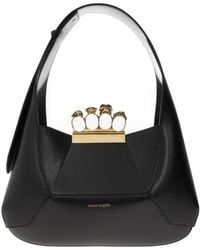 McQueen - Four-Ring Logo Printed Tote Bag - Lyst