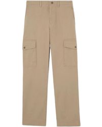 Burberry - Cotton Twill Cargo Trousers - Lyst