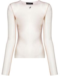 Mugler - Gradient-Effect Mesh Top - Lyst