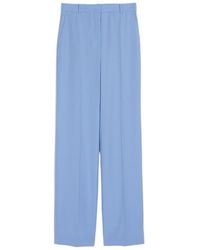 Max Mara - High Waist Wool Trousers - Lyst