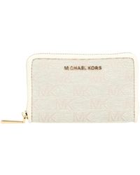 Michael Kors - Jet Set Monogram-Pattern Wallet - Lyst