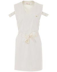 Liu Jo - Belted Sleeveless Mini Dress - Lyst