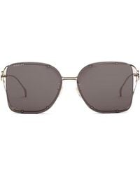 Gucci - Square Frame Sunglasses - Lyst