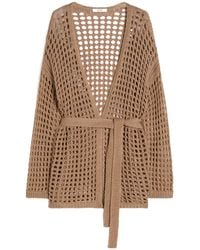 Max Mara - Cotton Open-Knit Cardigan - Lyst