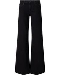 FRAME - Low-Rise Wide-Leg Jeans - Lyst