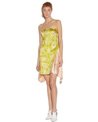 DSquared² - Floral-Printed Asymmetric Hem Draped Dress - Lyst