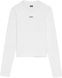 Jacquemus - Logo Patch Long-Sleeved Top - Lyst