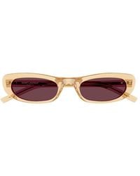 Saint Laurent - Eyewear Rectangular Frame Sunglasses - Lyst