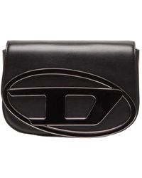 DIESEL - Logo Detailed Fold-Over Shoulder Bag - Lyst