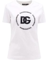 Dolce & Gabbana - Cotton Crew-Neck T-Shirt - Lyst