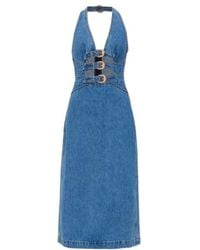 Cult Gaia - Halterneck Cut-Out Buckle Midi Dress - Lyst
