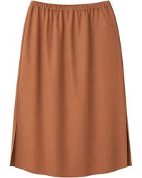 MM6 by Maison Margiela - Satin Midi Skirt - Lyst