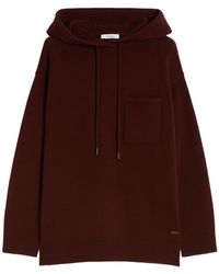 Max Mara - Liana Drawstring Knitted Hoodie - Lyst